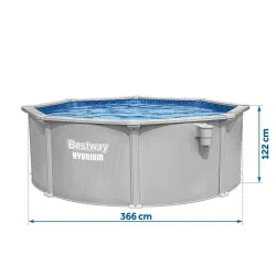 Kiváló pihenésre alkalmas kerti medence 366 x 122 cm Bestway 56574
