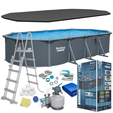 Egész éves paneles kerti medence 732x366x132 cm Bestway 561CW
