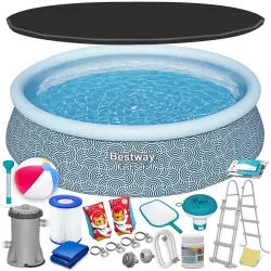 Bestway 57372 Keretmedence 457 x 107 cm 18-in-1