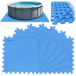 Habgumi alátét medence puzzle 50 x 50 cm 8 db