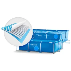 INTEX 28273 450x220x84 cm-es kerti vázas medence, ideális a gyerekek kültéri szórakozásához