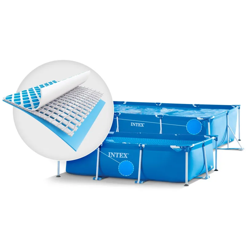 INTEX 28273 450x220x84 cm-es kerti vázas medence, ideális a gyerekek kültéri szórakozásához