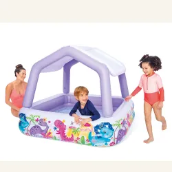 Felfújható Medence Napellenzővel Akvárium 157 x 157 x 122 cm INTEX 57470