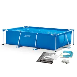 Kerettel ellátott kerti medence 220 x 150 x 60 cm INTEX 28270