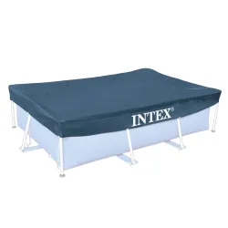 Tartós takaró fém vázas medencéhez 300 x 200 cm INTEX 28038, védi a szennyeződésektől és a napfénytől