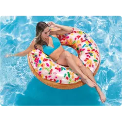 Donut úszógyűrű 99 cm, tökéletes a kertben és a medencében való szórakozáshoz
