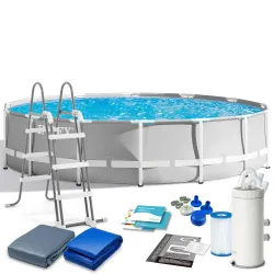 Acélvázas medence 427x107 12 részes szettel INTEX 26720
