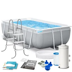 INTEX 26784 Fém Keretű Medence 300 x 175 x 80 cm 10in1 Set
