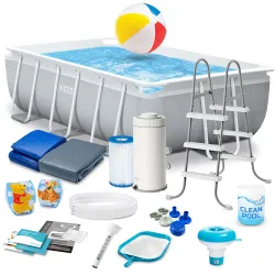 INTEX 26784 Fém Keretű Medence 300 x 175 x 80 cm 18in1 Set