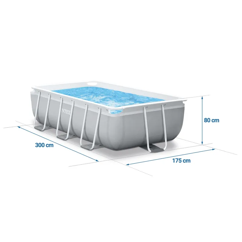 Kék INTEX 26784 Fém Keretű Medence 300 x 175 x 80 cm