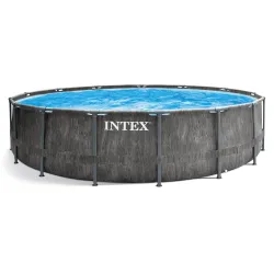 Tartós anyagból készült kerti medence vázszerkezettel 457 x 122 cm INTEX 26742
