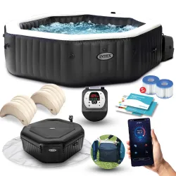 Felfújható SPA hidromasszázzsal 218 x 71 cm 6 személyes INTEX 28462