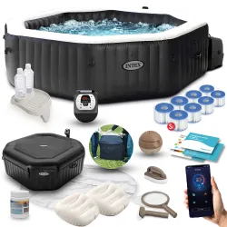 Felfújható SPA hidromas­százzsal 218 x 71 cm 6 személy + premium kiegészítők INTEX 28462