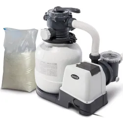 Homokszűrő szivattyú 7900 l/h INTEX 26646 + 25 kg homok