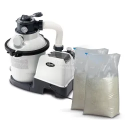 Homokszűrő szivattyú 12000 l/h INTEX 26652 + 50 kg homok