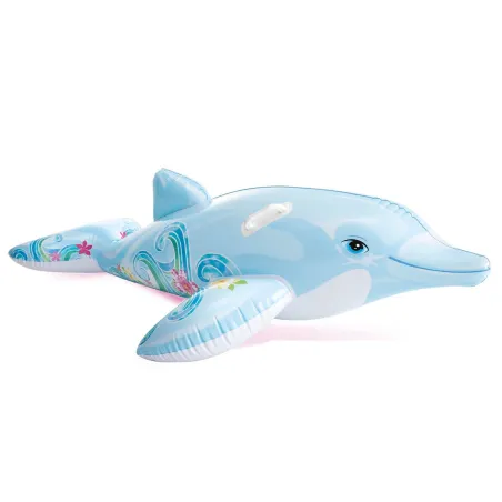 Kék felfújható delfin játék vízi szórakozáshoz, INTEX 58535