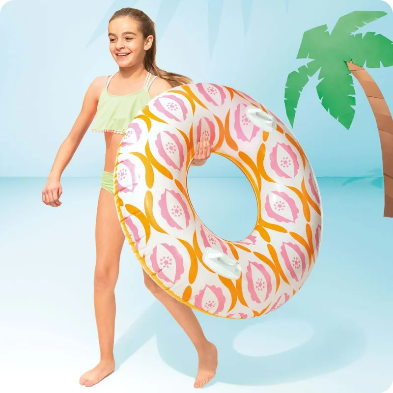 Úszó gumiabroncs 114 cm, stílusos, tökéletes a strandra vagy a medencéhez