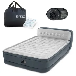 Felfújható Matrac 236x152x46 cm Beépített Elektromos Szivattyúval INTEX 64448