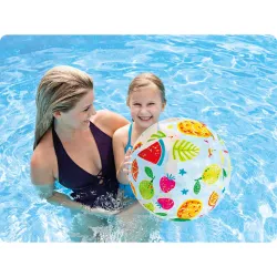 51 cm-es gyümölcs mintás strandlabda, ideális nyári szórakozáshoz a strandon