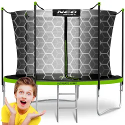 Neo-Sport Kerti Trambulin 8ft/252cm Belső Hálóval és Létrával