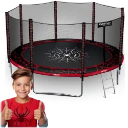 Neo-Sport Kerti Trambulin 12ft/374cm Külső Hálóval és Létrával