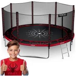 Neo-Sport Kerti Trambulin 13ft/404cm Külső Hálóval és Létrával