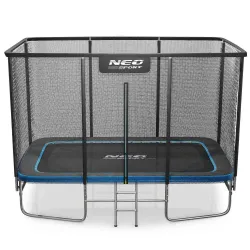 Téglalap alakú kerti trambulin 12x8ft 366x244cm külső hálóval és létrával Neo-Sport