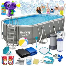 Bestway 56710 Kerti Medence 549 x 274 x 122 cm 17in1 erős kerettel