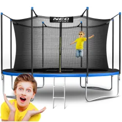 Kerti trambulin 14ft/435cm belső hálóval és létrával Neo-Sport