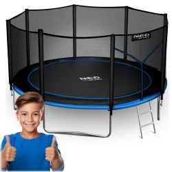 Neo-Sport Kerti Trambulin 12ft/374cm Külső Hálóval és Létrával