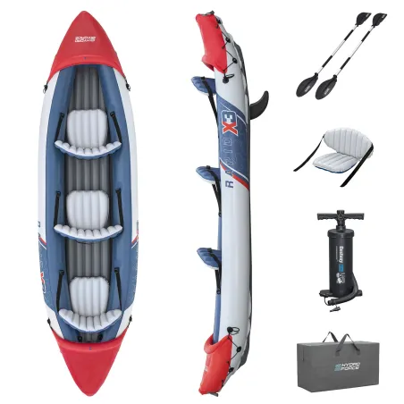 Kajak Hydro-Force Rapid X3 Bestway 65132, tartályos gumicsónak vízi sportokhoz
