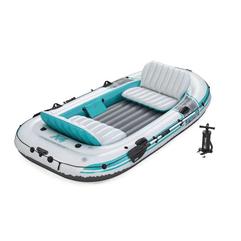 Hydro-Force Adventure X4 Bestway 65158 stabilitásért erős aljjal rendelkező gumicsónak
