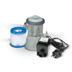 Szűrőszivattyú medencékhez + 12V transzformátor 1250 l/h INTEX 28602GS