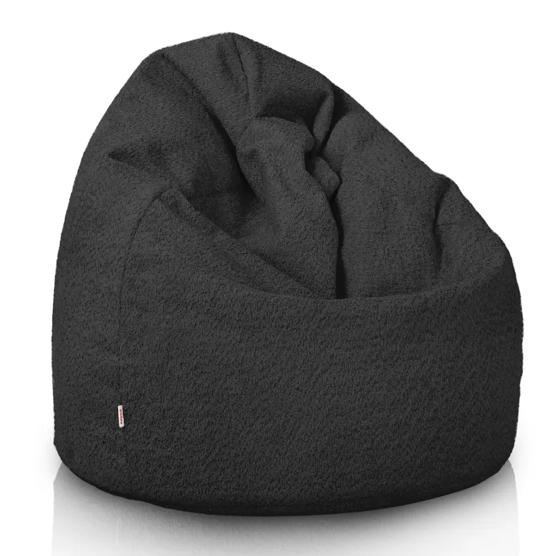Babzsákfotel Babzsák L gyerekeknek - Bouclé (Báránybőr hatású) – nézet 19