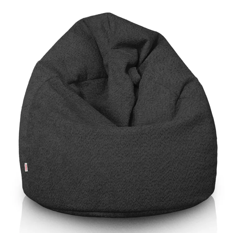 Babzsákfotel Babzsák L gyerekeknek - Bouclé (Báránybőr hatású) – nézet 21