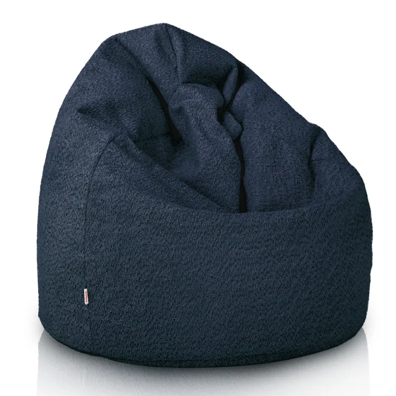 Babzsákfotel Babzsák L gyerekeknek - Bouclé (Báránybőr hatású) – nézet 25