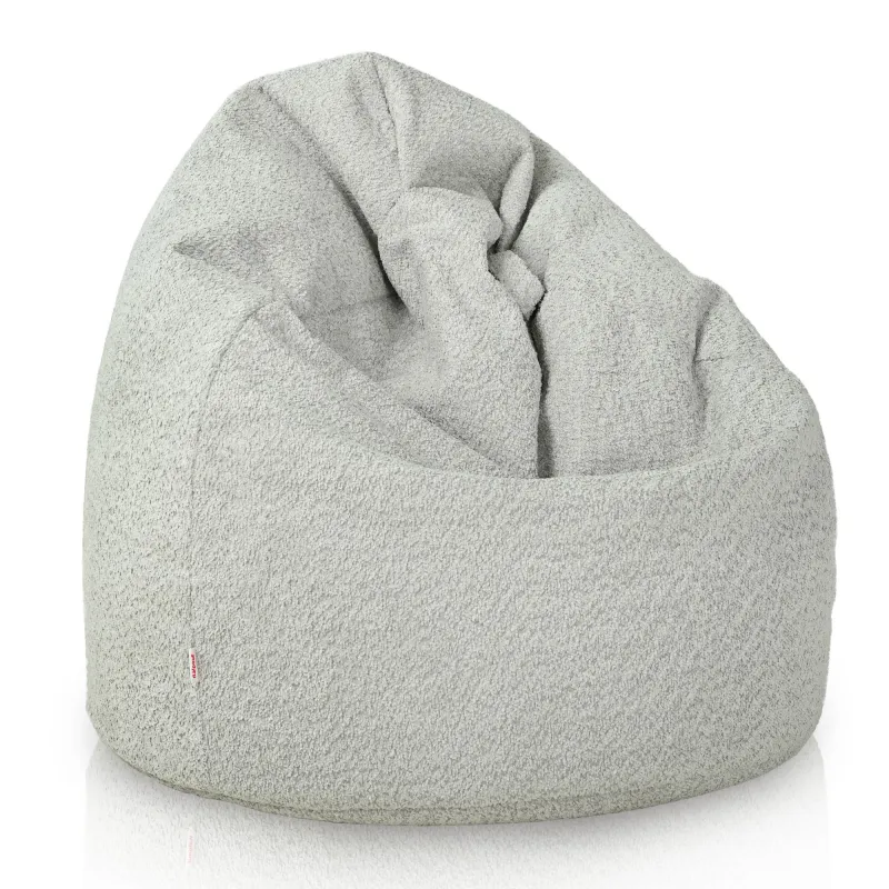 Babzsákfotel Babzsák L gyerekeknek - Bouclé (Báránybőr hatású) – nézet 31