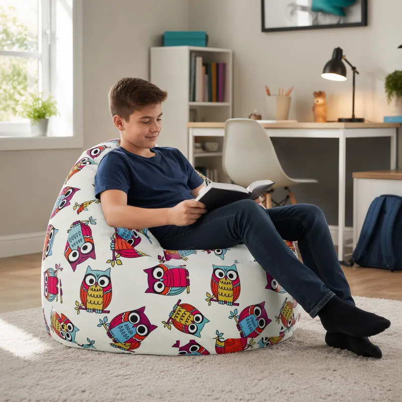 Babzsák XL Standard fotel – Prémium mintás szövet