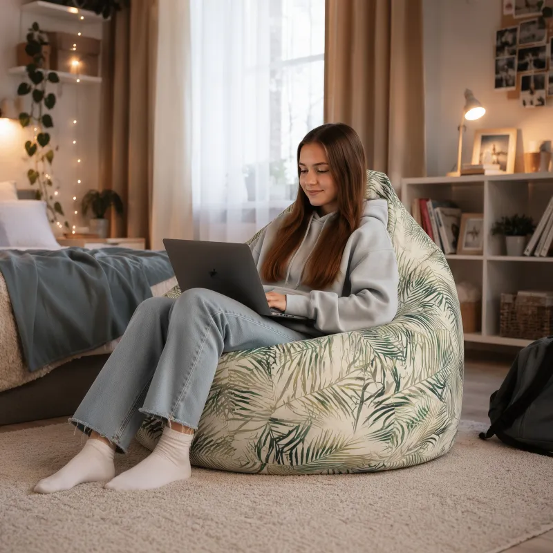 Babzsák XL Standard fotel – Prémium mintás szövet