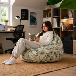 Babzsák XL Standard fotel – Prémium mintás szövet