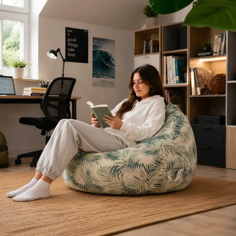 Babzsák XL Standard fotel – Prémium mintás szövet