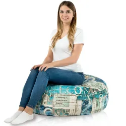 Kerek Monaco Ülőpárna 90 cm Mintás Szövet | Italpouf