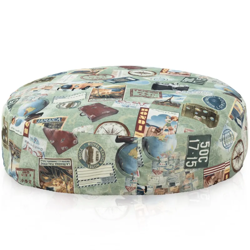 Kerek Monaco Ülőpárna 90 cm Mintás Szövet | Italpouf