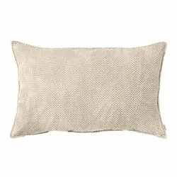 Téglalap Alakú Díszpárna 30 x 50 cm - Strukturált Bársony Dot
