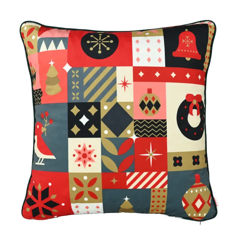 Mintás díszpárna kanapéra és gyerekszobába – 45×45