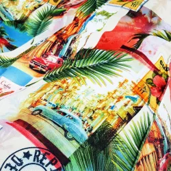 Padló Babzsákfotel Babzsák XL Bermuda - Prémium Mintás Szövet – nézet 81