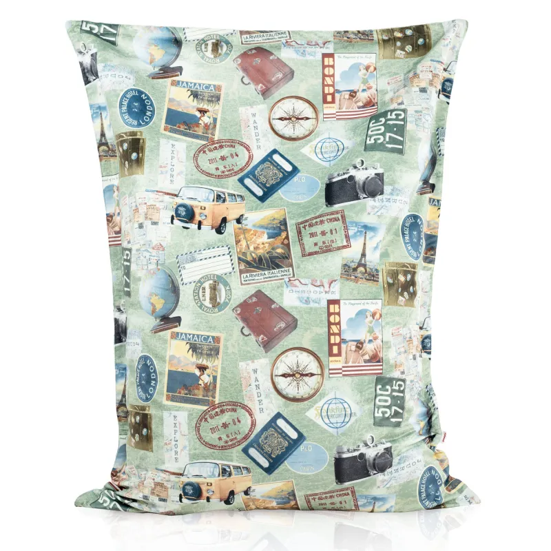 Óriás Babzsák Padlópárna XL gyerekeknek - Prémium Mintás Szövet – nézet 29