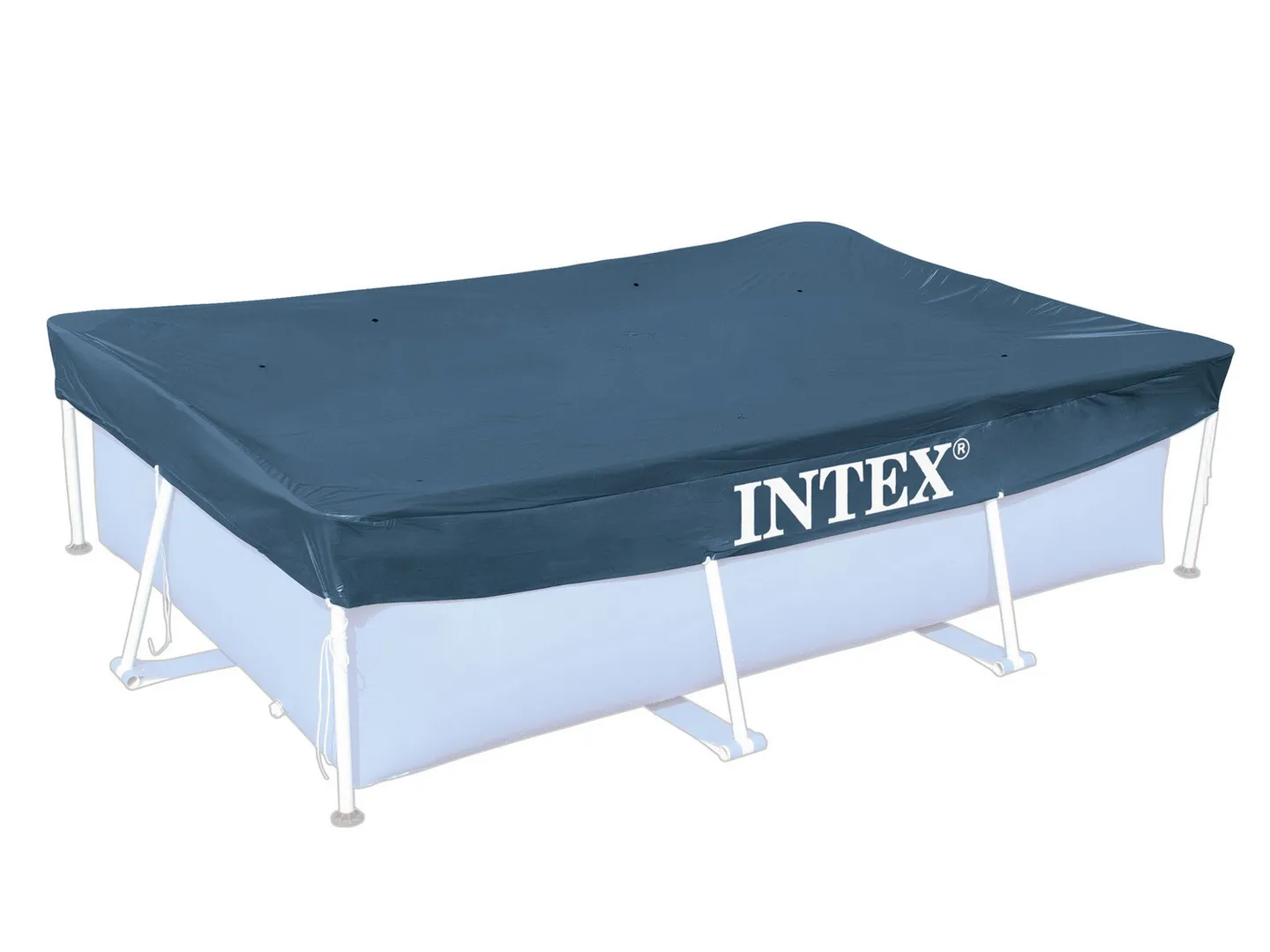 Medence Takaró Fém Vázas Medencéhez 300 x 200 cm INTEX 28038