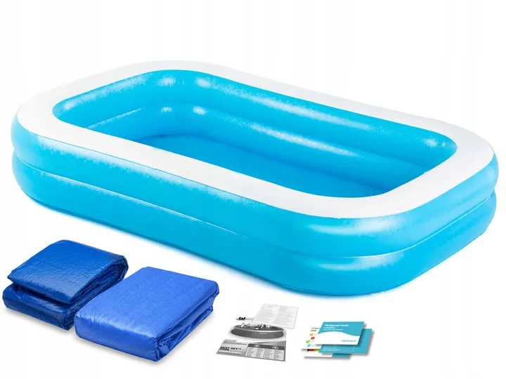 Felfújható családi medence 262 x 175 x 51 cm Bestway 54006 + fedél - 2