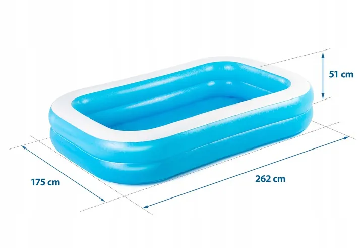 Felfújható családi medence 262 x 175 x 51 cm Bestway 54006 + fedél - 5